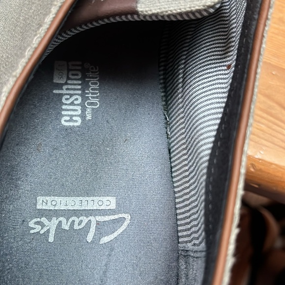 Clarks Men's Canvas Casual Lace Up Shoes 12 M - Picture 6 of 10